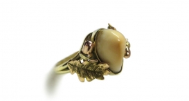 R1010 - prsten vyrobený ze zlata s grandlí - foto č. 174