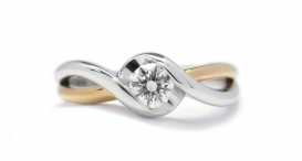 R1109-284 - prsten vyrobený ze zlata s diamantem - foto č. 111