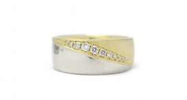 R1114-291 - prsten vyrobený ze zlata s diamanty - foto č. 108