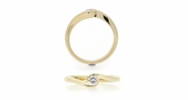 R1192a-665 - prsten vyrobený ze zlata s diamantem - foto č. 71