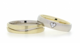 W2255-674 - snubní prsteny vyrobené ze zlata s diamanty - foto č. 268