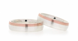 W2256-675 - snubní prsteny vyrobené ze stříbra a zlata - foto č. 272