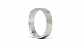 R1131 - prsten vyrobený z bílého zlata s diamanty - foto č. 100