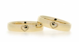 W2289-707 - snubní prsteny vyrobené ze zlata s diamantem - foto č. 248
