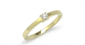 R1135-415 - prsten vyrobený ze zlata s diamantem - foto č. 99