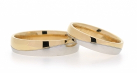 W2300-758 - snubní prsteny vyrobené ze zlata a platiny - foto č. 233