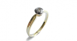 R1014 - prsten vyrobený ze zlata s diamantem - foto č. 172