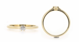 R1211b-784 - prsten vyrobený ze zlata s diamantem - foto č. 72