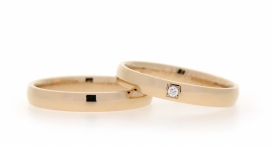 W2326-803 - snubní prsteny vyrobené z růžového zlata s diamantem - foto č. 224