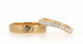 W2360-881 - snubní prsteny vyrobené z 18kt zlata s diamanty - foto č. 198