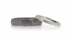 W2384 - snubní prsteny vyrobené z tantalu a platiny - foto č. 184