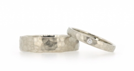 W2379-963 - snubní prsteny vyrobené z bílého zlata s diamantem - foto č. 179