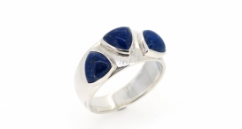 R1224 - prsten ze stříbra s Lápisem Lazuli - foto č. 51