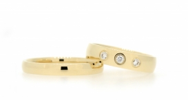 W2397-990 - snubní prsteny vyrobené ze zlata s diamanty - foto č. 177