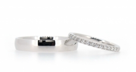 W2399-994 - snubní prsteny vyrobené z bílého zlata s diamanty - foto č. 176