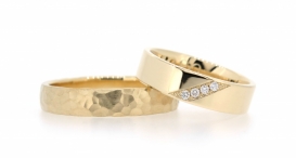 W2433a-1032 - snubní prsteny vyrobené ze zlata s diamanty - foto č. 148