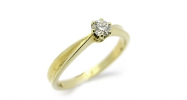 R1017 - prsten vyrobený ze zlata s diamantem - foto č. 170