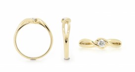 R1271-1175 - prsten vyrobený ze zlata s diamantem - foto č. 36