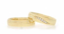 W2463-1174 - snubní prsteny vyrobené ze zlata s diamanty - foto č. 130