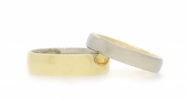 W2473-1193 - snubní prsteny vyrobené ze žlutého a bílého zlata - foto č. 126