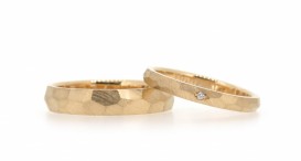 W2483-1199 - snubní prsteny vyrobené z růžového zlata s diamantem - foto č. 109
