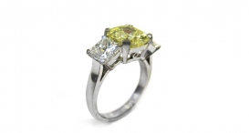 R1022 - prsten vyrobený z platiny s diamanty - foto č. 127