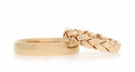W2576-1360 - snubní prsteny vyrobené z růžového zlata - foto č. 45