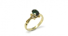 R1031 - prsten vyrobený ze zlata s turmalínem - foto č. 161