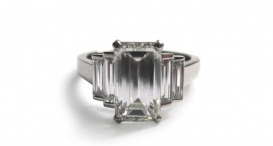 R1037 - prsten vyrobený z platiny s diamanty - foto č. 115