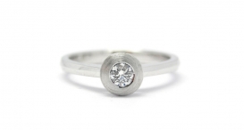 R1060 - prsten vyrobený ze zlata s diamantem - foto č. 145