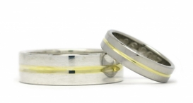 W2211-560 - snubní prsteny vyrobené ze zlata a stříbra - foto č. 299