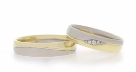W2238-620 - snubní prsteny vyrobené ze zlata s diamanty - foto č. 284