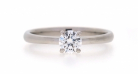 R1180-615 - prsten vyrobený z platiny s diamantem - foto č. 75
