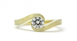 R1089-236 - prsten vyrobený ze zlata s diamantem - foto č. 122
