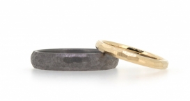 W2383-958 - snubní prsteny vyrobené z tantalu růžového zlata - foto č. 96