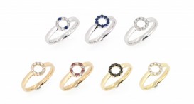 R1264a - kolekce prstenů vyrobených ze zlata s drahými kameny a diamanty - foto č. 28