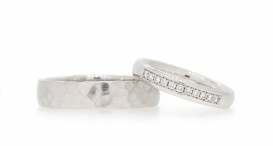W2479-1195 - snubní prsteny vyrobené z bílého zlata s diamanty - foto č. 34