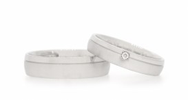 W2488-1203 - snubní prsteny vyrobené z bílého zlata s diamantem - foto č. 50