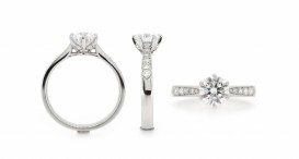 R1279-1226 - prsten vyrobený z platiny s diamanty - foto č. 20
