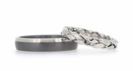 W2536-1292 - snubní prsteny vyrobené z tantalu platiny - foto č. 4
