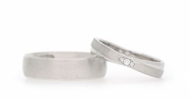 W2557-1320 - snubní prsteny vyrobené z bílého zlata s diamanty - foto č. 7
