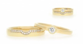 W2571-1351 - snubní prsteny vyrobené ze zlata s diamanty - foto č. 10