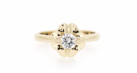 R1311b-1341 - prsten vyrobený ze zlata s diamantem - foto č. 5