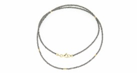 N7028-1373 - náhrdelník s diamanty a zlatem - foto č. 5