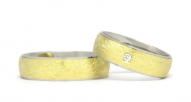 W2108-349 - bílé a žluté zlato, diamant - foto č. 363
