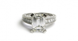 R1030 - prsten vyrobený z platiny s diamanty - foto č. 73
