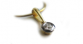 P6002 - žluté a bílé zlato, diamant - foto č. 75