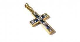 P6012 - žluté zlato, safíry a diamanty - foto č. 66