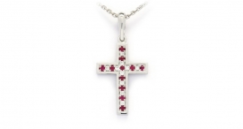 P6028-309 - přívěsek vyrobený ze zlata s rubíny a diamanty - foto č. 53