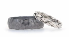 W2706-1555 - snubní prsteny vyrobené z tantalu a platiny - foto č. 7